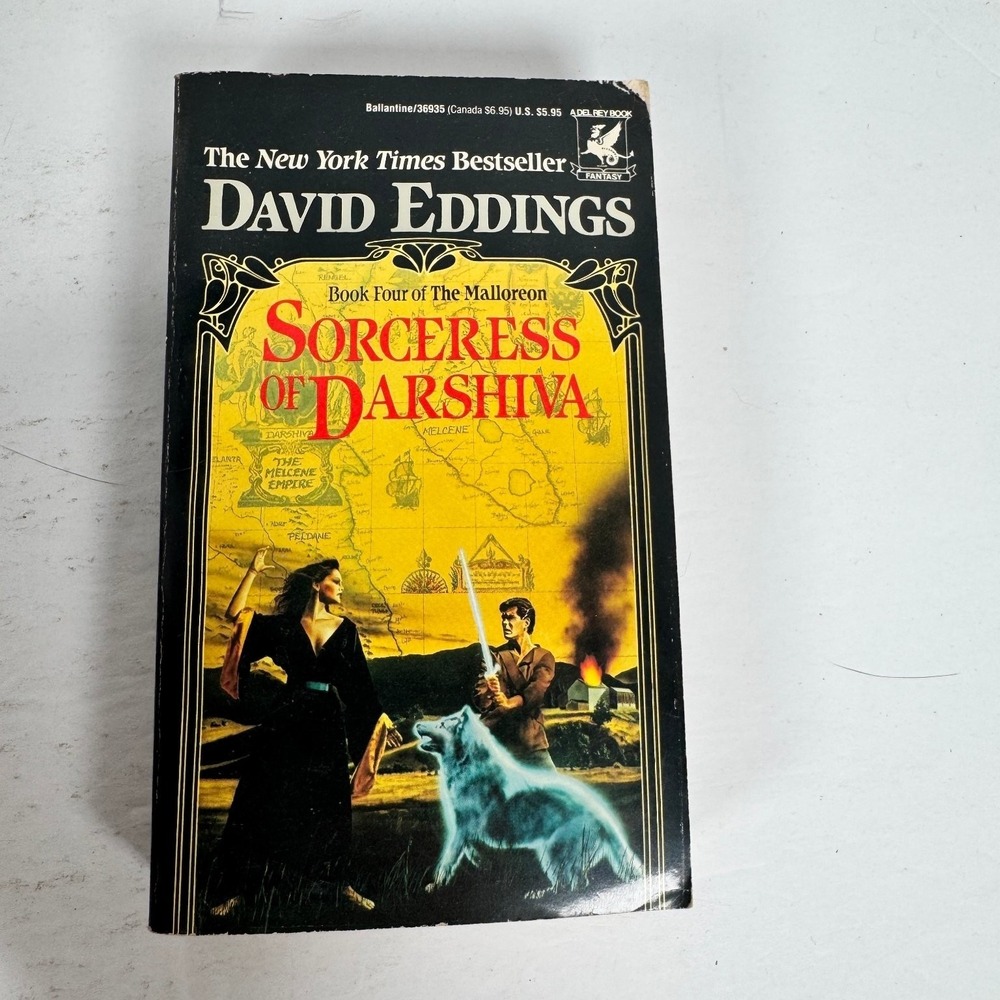 Sorceress of Darshiva David Eddings 1990 1st Edition Malloreon Book 4 Del Rey